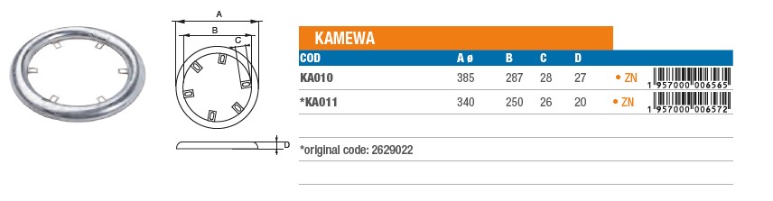Anode aus Zink für Kamewa - Original Teilnummer 2629022 (KA010) 6