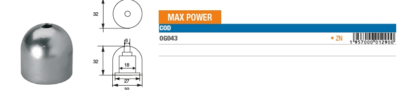 Zinkanode MAX POWER - OG043 8