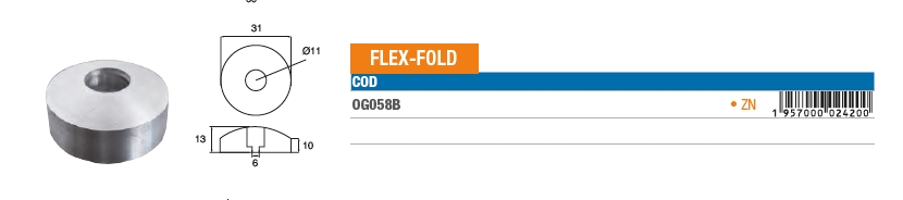 Zinkanode FLEX FOLD - OG058B 8