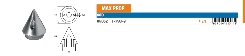 Zinkanode Max Prop - OG062 8