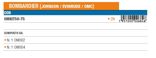 Anode KIT aus Zink für Johnson Evinrude 50-75 PS (OMKIT50-75) 6