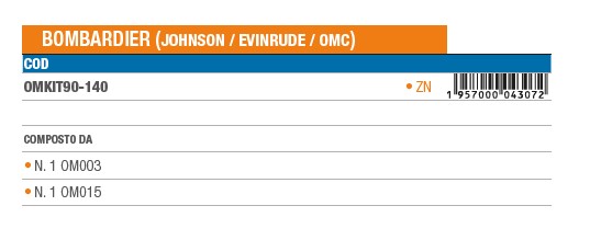 Anode KIT aus Zink für Johnson Evinrude 90-140 PS (OMKIT90-140) 6