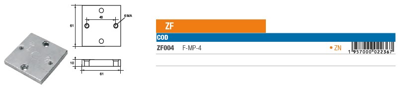 Anode aus Zink für ZF - Original Teilnummer n.a. (ZF004) 6